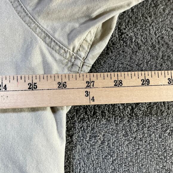 Woolrich Shirt Mens Size XL Beige Button Up Long Sleeves Rugged Outerwear - Picture 11 of 11